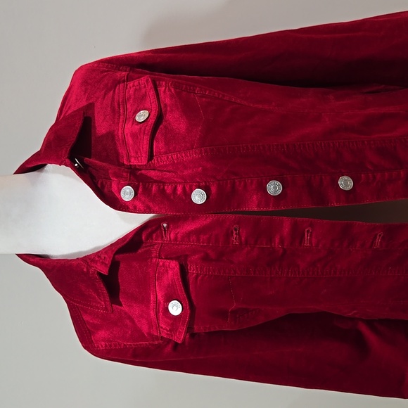 Red button up jacket - Picture 2 of 4